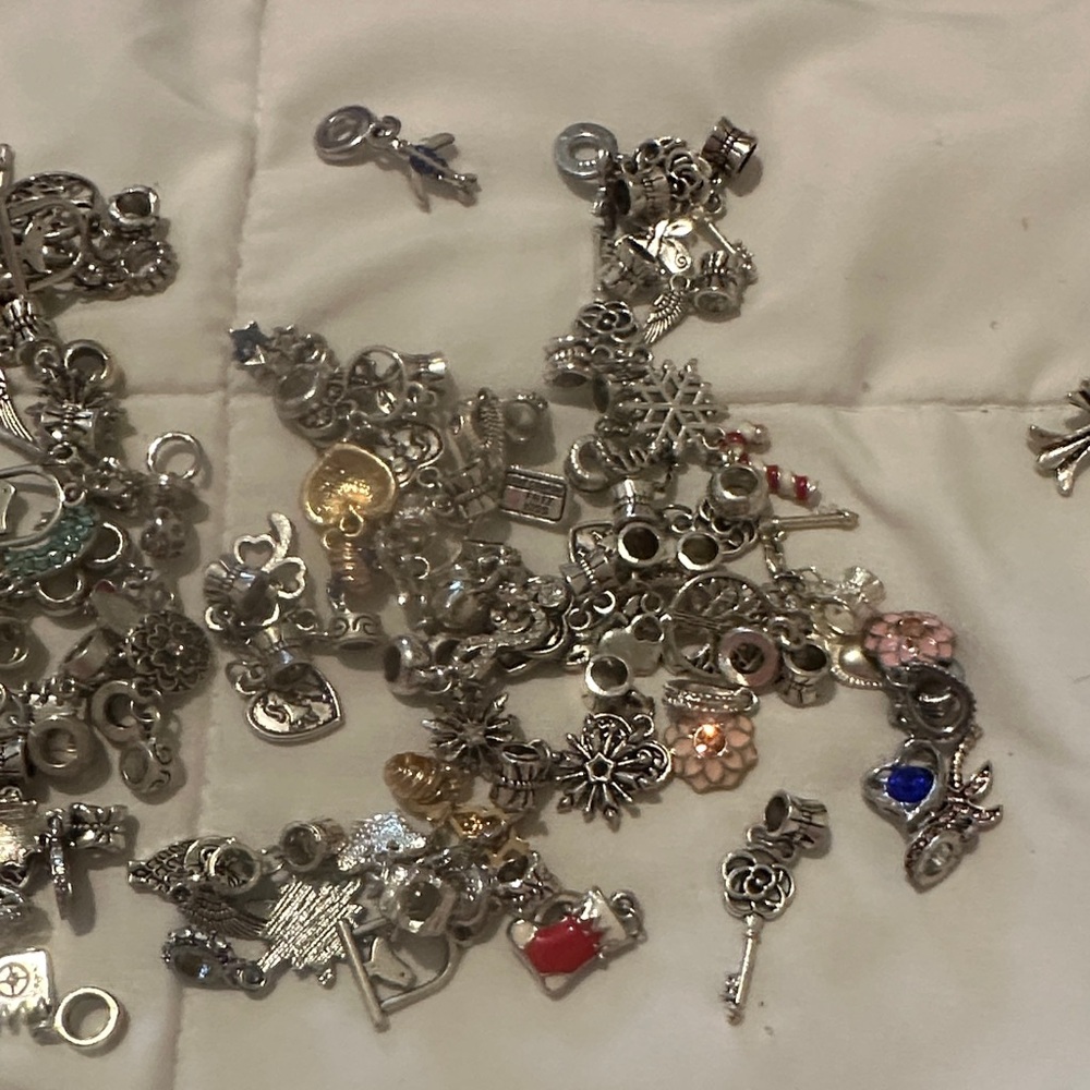 Silver Charm Bracelet Collection